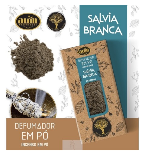Incenso em Pó Sálvia Branca
