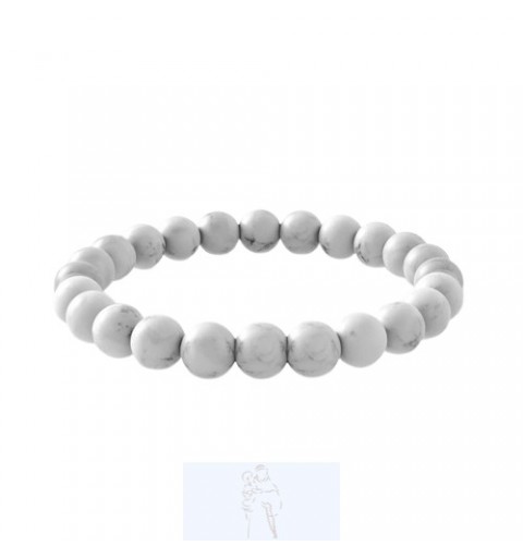 Pulseira Howlite Branca
