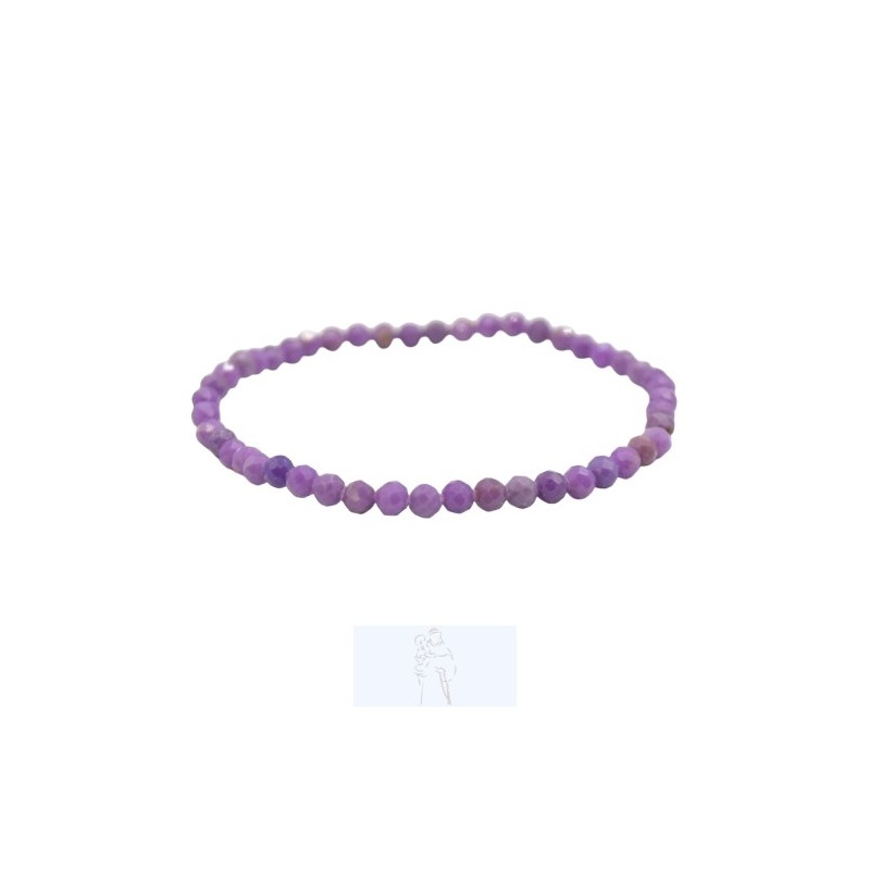 Phosphosiderite - Pulseira Multifacetada 4mm