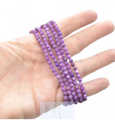 Phosphosiderite - Pulseira Multifacetada 4mm