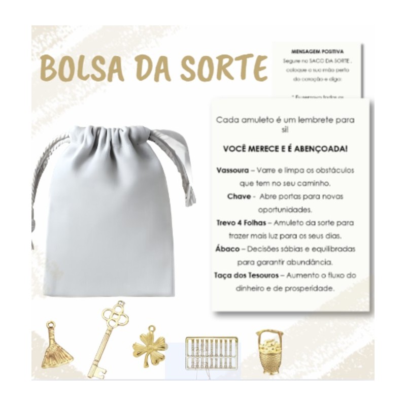 Bolsa da Sorte - Conjunto de Amuletos de Prosperidade