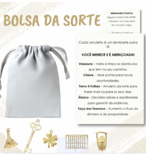 Bolsa da Sorte - Conjunto de Amuletos de Prosperidade