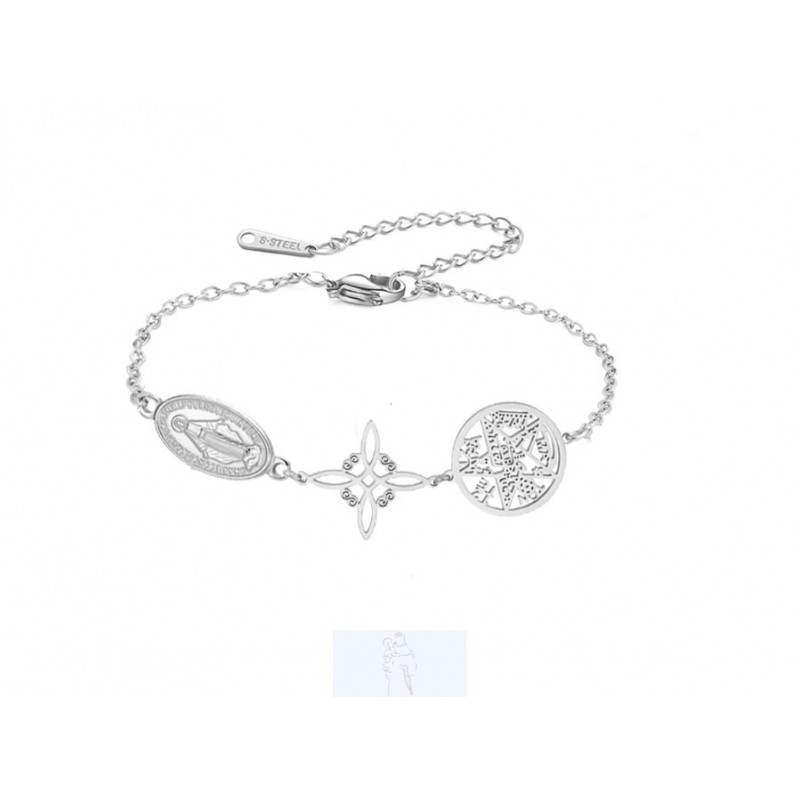 Pulseira Aço Proteção Tripla