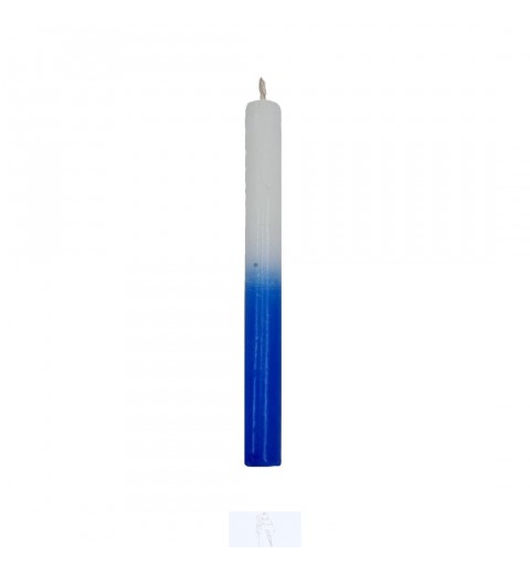 Vela Palito Branca/Azul