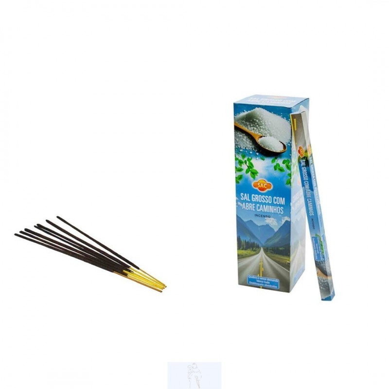 Incenso Sal Grosso c/ Abre Caminhos