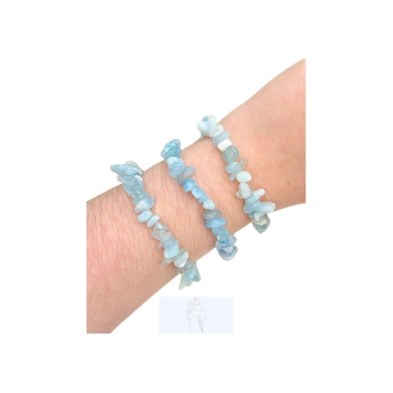 Pulseira Chip Água Marinha