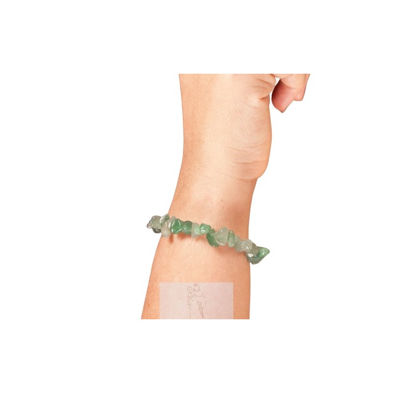 Pulseira Chip Aventurina Verde