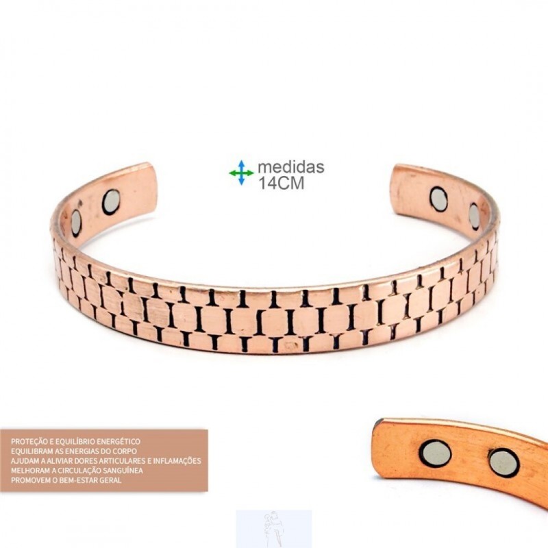 Pulseira de Cobre - Bloco