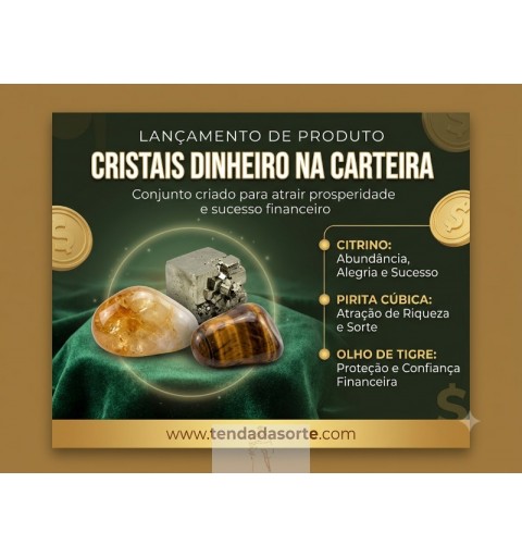 Cristais Dinheiro na Carteira - Conjunto