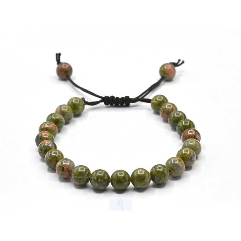 Pulseira Unakite Ajustável