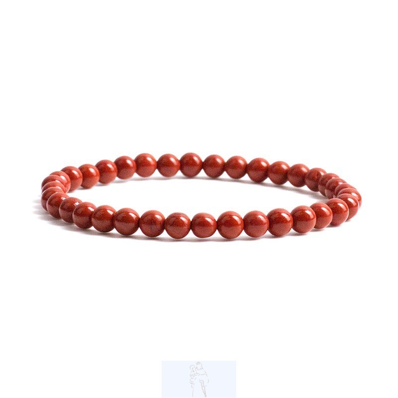 Pulseira Jaspe Vermelho - 4mm