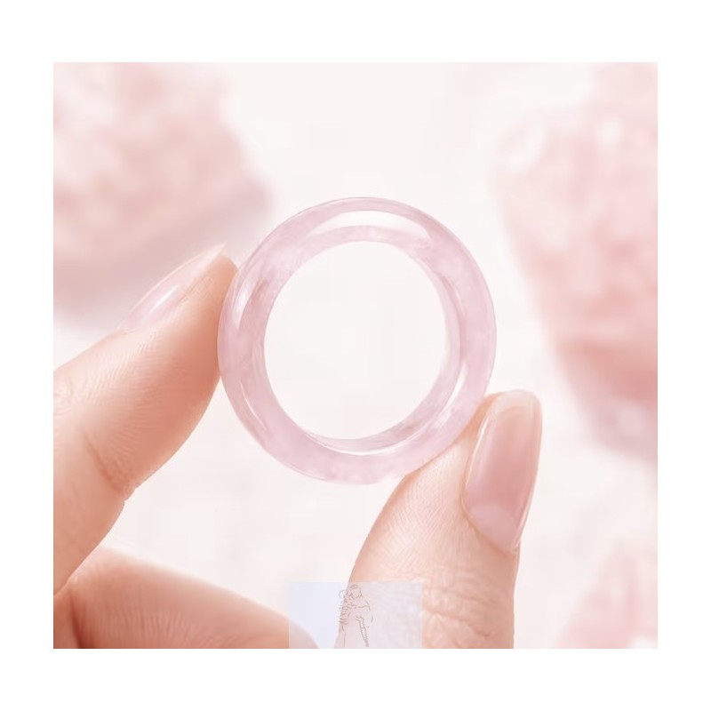 Anel Quartzo Rosa