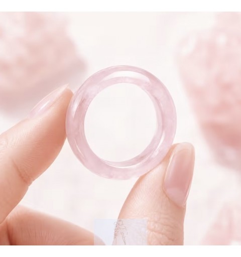 Anel Quartzo Rosa