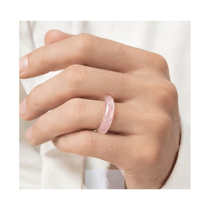 Anel Quartzo Rosa