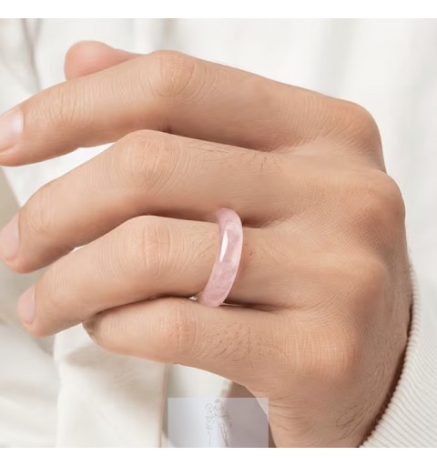 Anel Quartzo Rosa