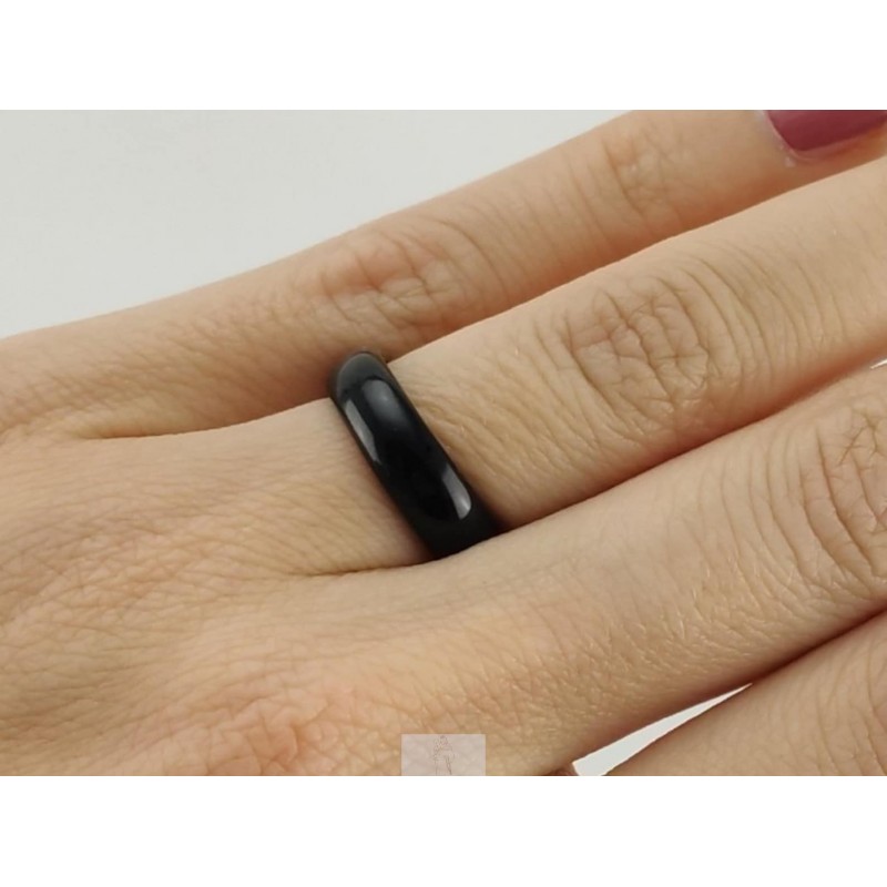 Anel Obsidiana Negra